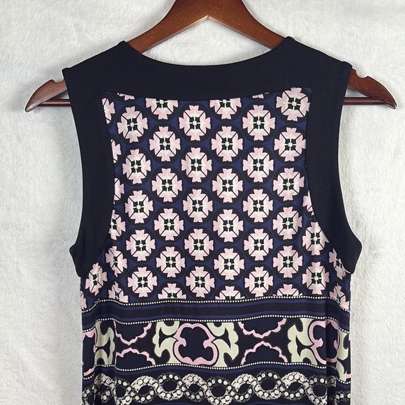 Diane Von Furstenberg Blue Sheath Mini Dress Crew Neck - Picture 4 of 10